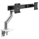 Humanscale M8.1 Dual Monitor Arm Clamp - White