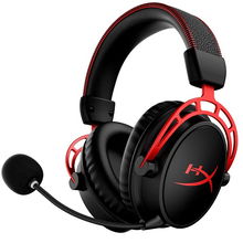 view HyperX Cloud Alpha Overhead Wireless Stereo Gaming Headset - Black-Red