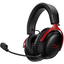 view HyperX Cloud III USB Over Ear Wireless Gaming Headset - Black-Red