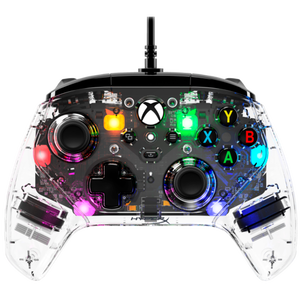 HyperX Clutch Gladiate Xbox Wired Gaming RGB Controller - Clear