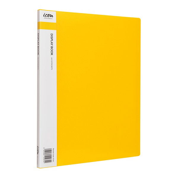 Icon A4 Display Book Yellow - 10 Pocket