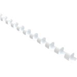 Okin 10mm Plastic Binding Coil White - 25 Pack