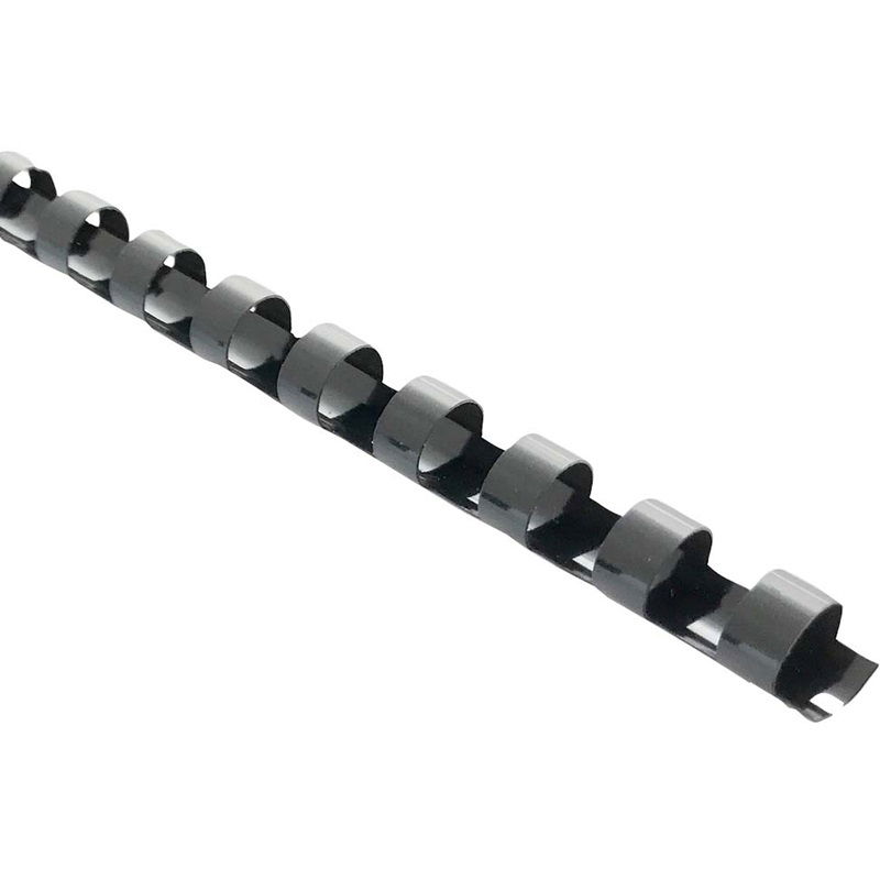 Okin 12mm Plastic Binding Coil Black - 25 Pack