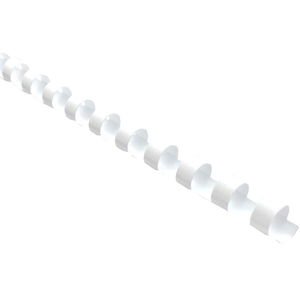 Okin 16mm Plastic Binding Coil White - 25 Pack