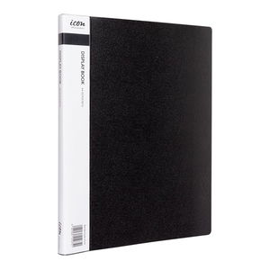 Icon A4 Display Book Black - 20 Pocket