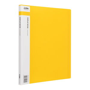 Icon A4 Display Book Yellow - 20 Pocket