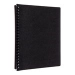 Icon A4 Refillable Display Book Black - 20 Pocket