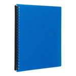 Icon A4 Refillable Display Book Blue - 20 Pocket