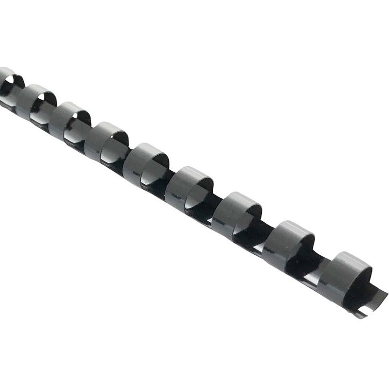 Okin 20mm Plastic Binding Coil Black - 100 Pack