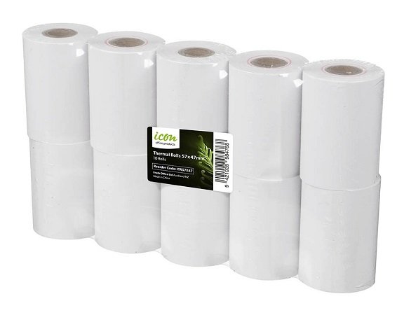 Icon 57 x 47mm Thermal Paper Roll - 10 Pack