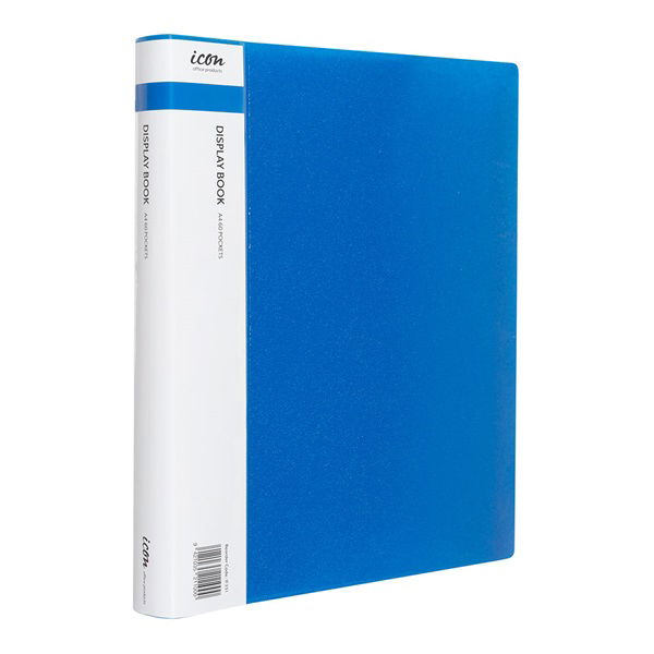 Icon A4 Display Book Blue - 60 Pocket