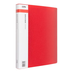 Icon A4 Display Book Red - 60 Pocket