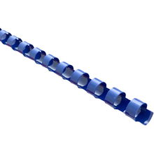 view Okin 6mm Plastic Binding Coil Blue - 25 Pack