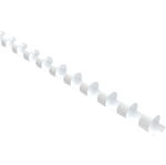 Okin 6mm Plastic Binding Coil White - 25 Pack