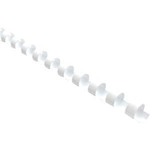 Okin 6mm Plastic Binding Coil White - 25 Pack