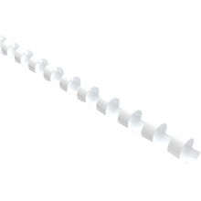 view Okin 8mm Plastic Binding Coil White - 25 Pack