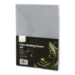 Icon A4 200 micron Binding Covers Clear - 100 Pack