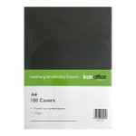 Icon A4 250gsm Binding Covers Black - 100 Pack