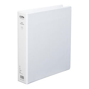 Icon A4 2D 38mm Insert Binder - White