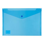 Icon A4 Polypropylene Document Wallet - Blue