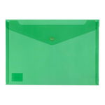 Icon A4 Polypropylene Document Wallet - Green