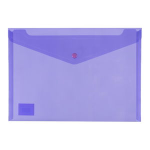 Icon A4 Polypropylene Document Wallet - Purple