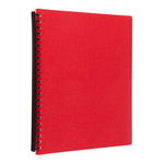 Icon A4 Refillable Display Book Red - 20 Pocket