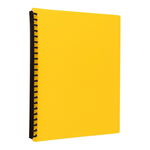 Icon A4 Refillable Display Book Yellow - 20 Pocket