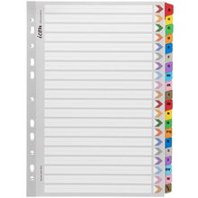 view Icon A4 Reinforced Cardboard A-Z Indices - Coloured