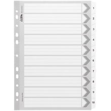 view Icon A4 Reinforced Cardboard Indices White - 10 Tabs