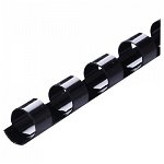 Icon 8mm Plastic Binding Coil Black - 100 Pack