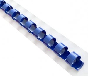 Icon 16mm Plastic Binding Coil Blue - 100 Pack