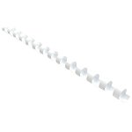Icon 6mm Plastic Binding Coil White - 100 Pack