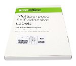 Icon 63.5 x 38.1mm Multipurpose Self-Adhesive White Labels - 2100 Pack