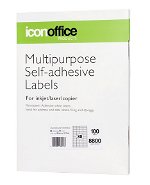 Icon 48 x 12.7mm Multipurpose Self-Adhesive White Labels - 8800 Pack