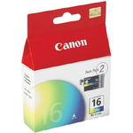 Canon BCI-16 Tri-Colour Ink Cartridge - Twin Pack