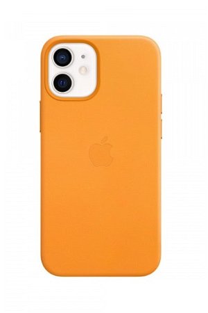 Apple Leather MagSafe Case for iPhone 12 Mini - California Poppy