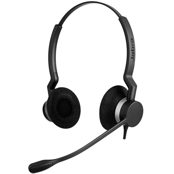 Jabra Biz 2300 MS USB-A Overhead Wired Stereo Headset - Optimised for Microsoft Business Applications