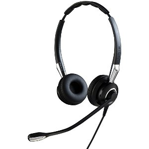 Jabra Biz 2400 II Quick Disconnect Over the Head Wired Stereo Headset with Noise Cancelling