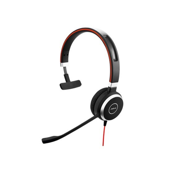 Jabra Evolve 40 MS USB-A & 3.5mm Overhead Wired Mono Headset - Optimised for Microsoft Business Applications