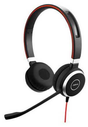 Jabra Evolve 40 UC USB-C & 3.5mm Overhead Wired Stereo Headset