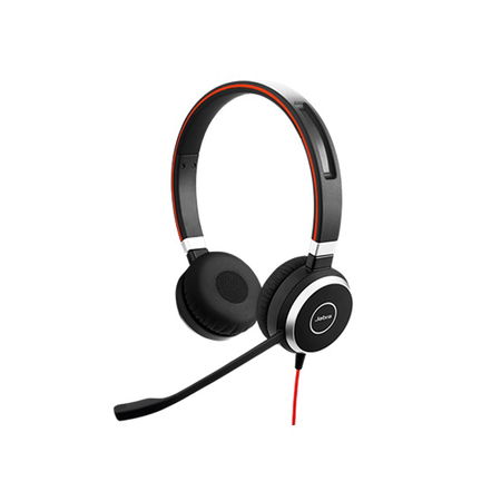 Jabra Evolve 40 MS USB-C & 3.5mm Overhead Wired Stereo Headset - Optimised for Microsoft Business Applications