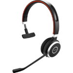 Jabra Evolve 65 SE MS On-Ear Wireless Mono Headset with Noise Cancelling - Black