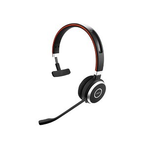 Jabra Evolve 65+ UC Bluetooth Over The Head Wireless Mono Headset with Charging Stand