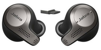 Jabra Evolve 65t MS In Ear Wireless Earbuds - Optimised for Microsoft Business Applications