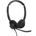 Jabra Engage 50 II Link USB-C/A MS On Ear Wired Stereo Headset with Noise Cancelling - Black
