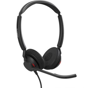 Jabra Engage 50 II Link USB-C/A MS On Ear Wired Stereo Headset with Noise Cancelling - Black