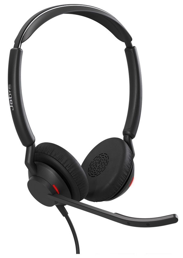 Jabra Engage 50 II USB-C On-Ear Wired Stereo Headset with Noise Cancellation - Black