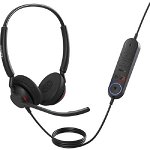 Jabra Engage 40 USB-C MS Overhead Wired Stereo Headset with Noise Isolation - Black