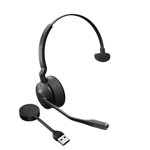 Jabra Engage 55 UC DECT Overhead Wireless Mono Headset with USB-A DECT Adapter and Noise Cancelling Microphone